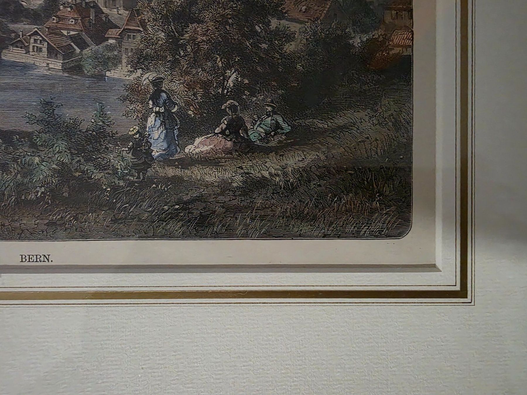 Incisioni: Holz Stich Xylografie ca. 1880 -  Bern – Usato da Walterswil BE venduto da Lonitti 6