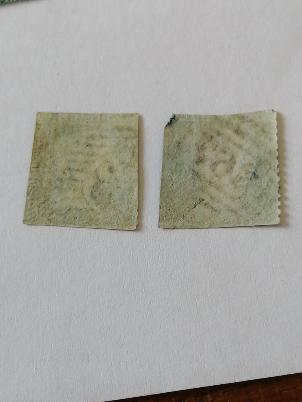 Tous les timbres: 2mal Two Pence Blue 1855  – D'occasion à Happerswil par tschergi 1