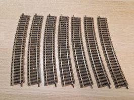 Fleischmann 7 x 6138 Gebogenes gleis H0