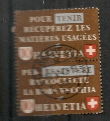 Tutti i francobolli: 4Z Altstoffverwertung gut gest- – Usato da Lausanne venduto da Whorvath