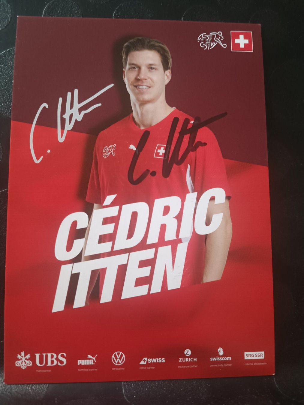 Autografi: Cédric Itten - handsignierte SFV Karte – Usato da Menziken venduto da Artographs
