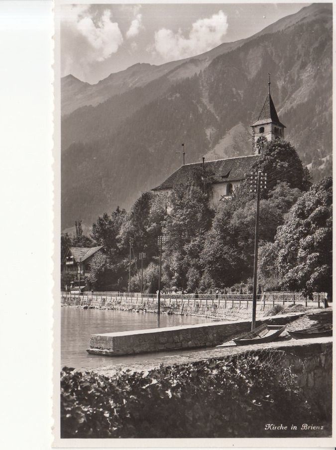 Cartoline postali: Brienz Kirche ca. 1945 – Usato da Bürglen TG venduto da StampGraf