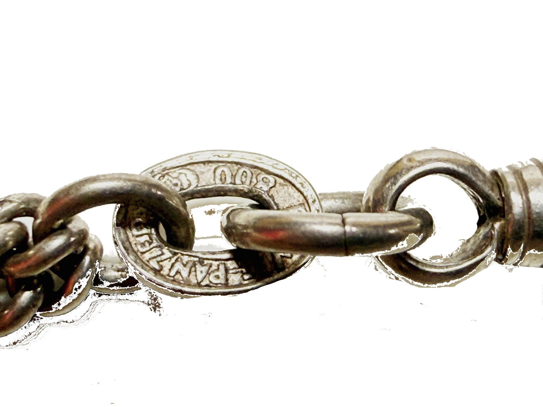 Altri accessori per orologi: Taschenuhrkette aus Silber mit Rubin – Usato da Berlingen venduto da Herzmensch 3