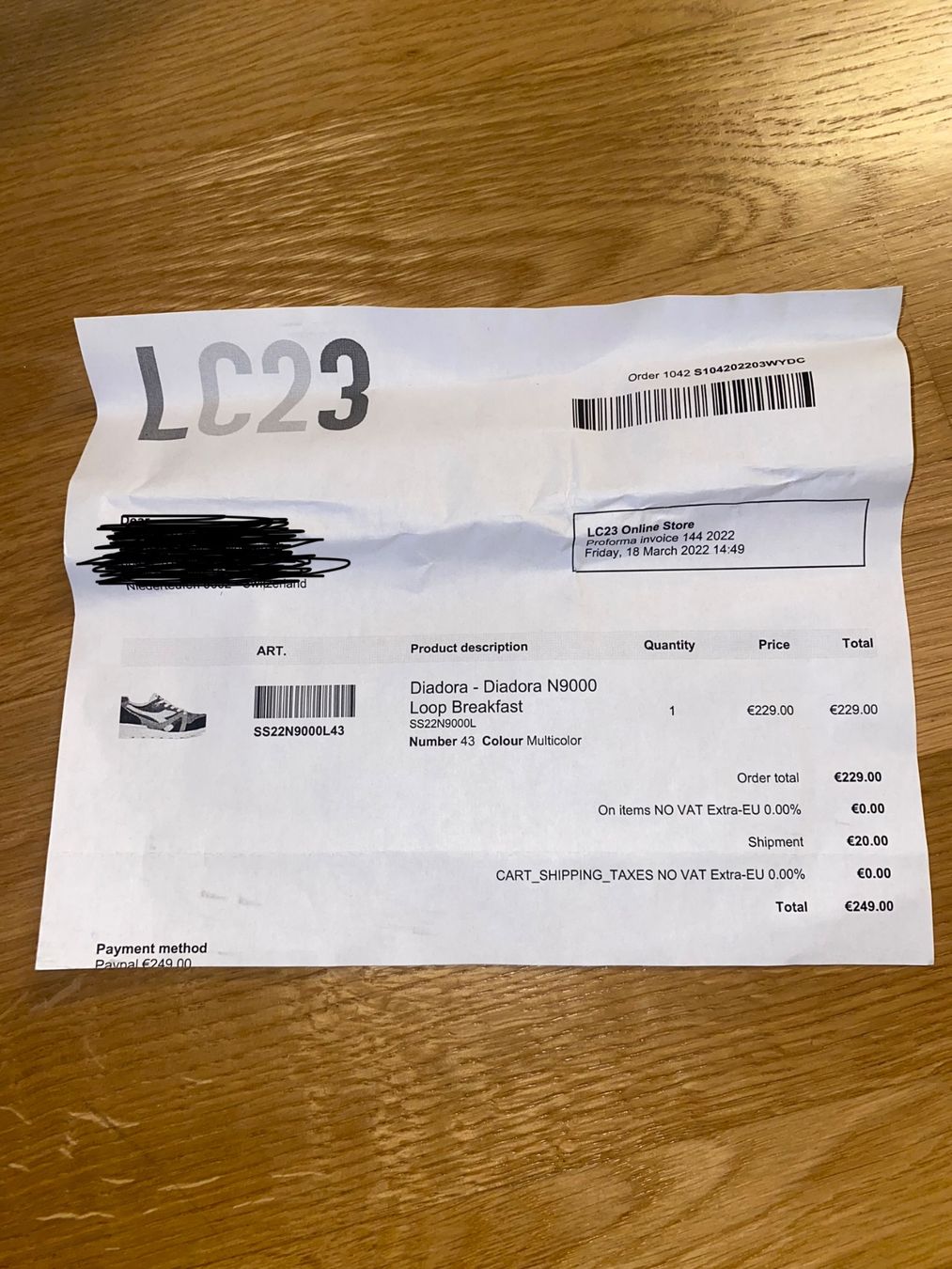 Diadora Herrenschuhe: SALE HEUTE / Diadora N9000 Loop Breakfast Gr.43 – Gebraucht aus Herisau von Seyashop1 6