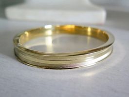 Vintage-Armreif aus vergoldetem Silber