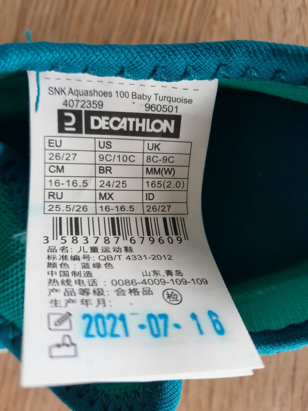 Decathlon Scarpe per ragazzi: Badeschuhe Gr. 26/27 – Usato da Worb venduto da Osterthal 2