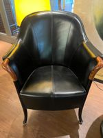 2 x Designklassiker Progetti Leder-Armsessel von Giorgetti