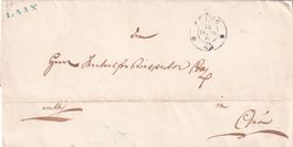 Vorphilatelie 1855 Brief von Laax nach Chur via Flims