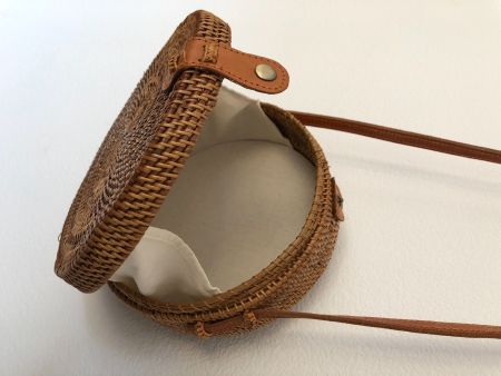 Geflochtene Ata Gras Umhängetasche