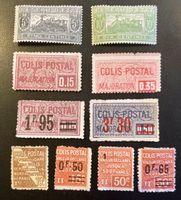 Frankreich, Paketpost-Stempel (1901-1926), 10 Werte