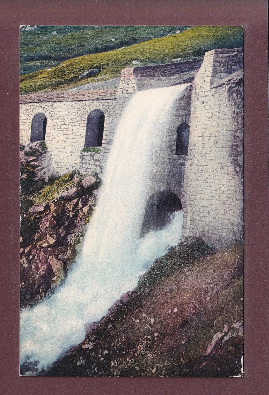 Cartoline postali: SIMPLON-KULM - Kaltwasser-Gallerie – Usato da Pully venduto da nicecards