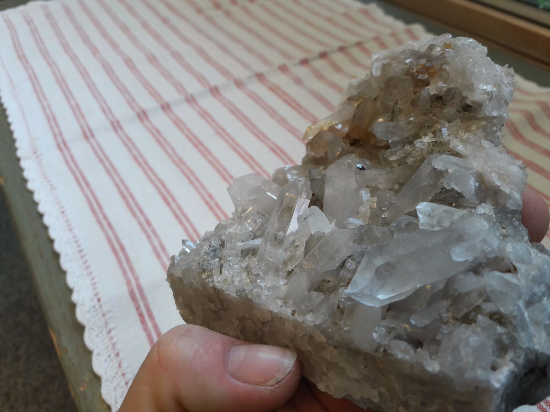 Minerali & Pietre curative: Bergkristall mit Anatas – Nuovo e nell'imballaggio originale da Sedrun venduto da aurira 5