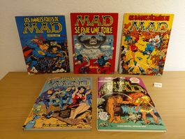 5 x BD Français MAD Années 70-80. Très Bon État