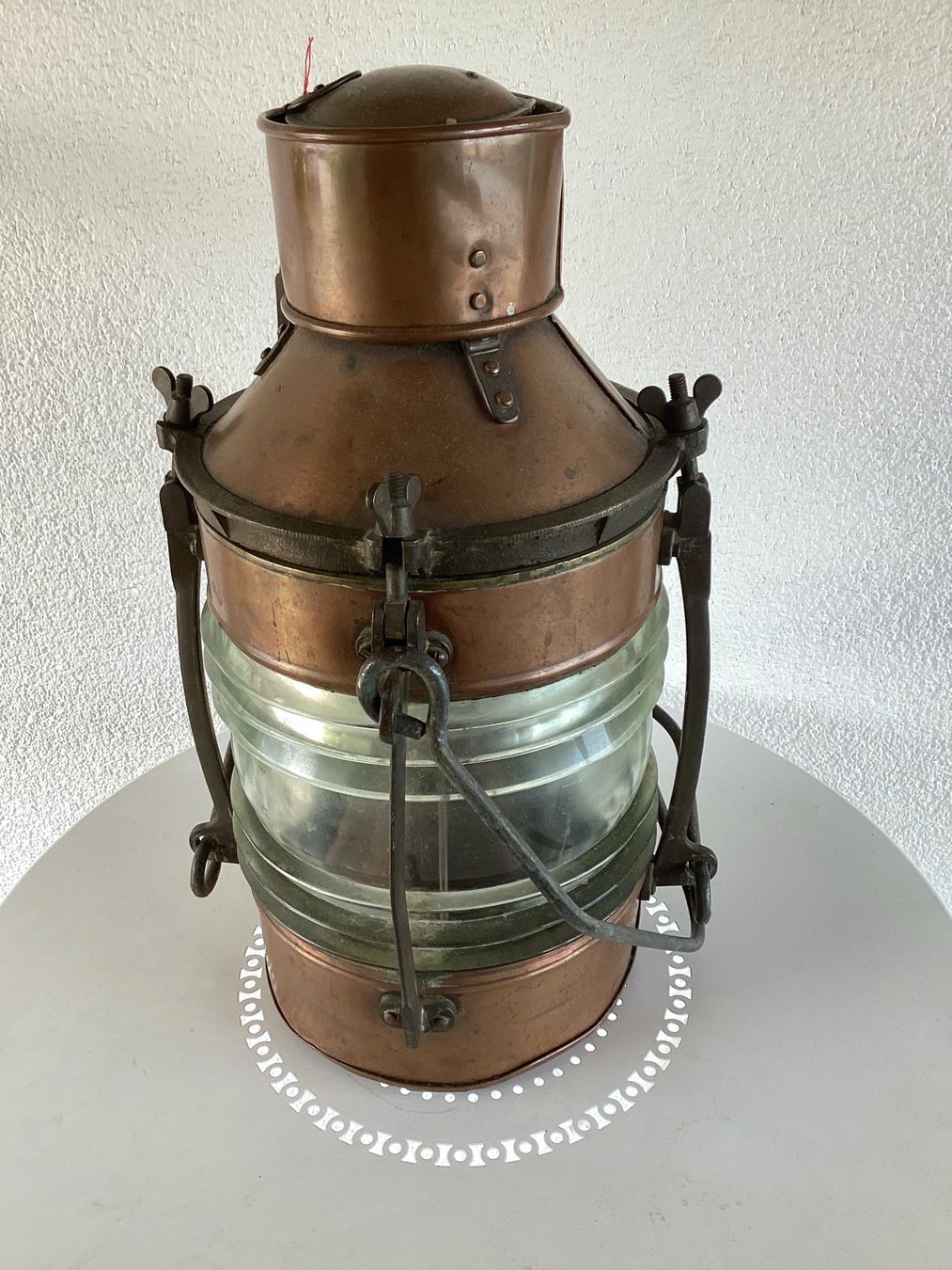 Lampade: Schiffslampe Schiff Laterne Lampe Kupfer Glasgow England – Usato da Seftigen venduto da Dominus_Providebit 3