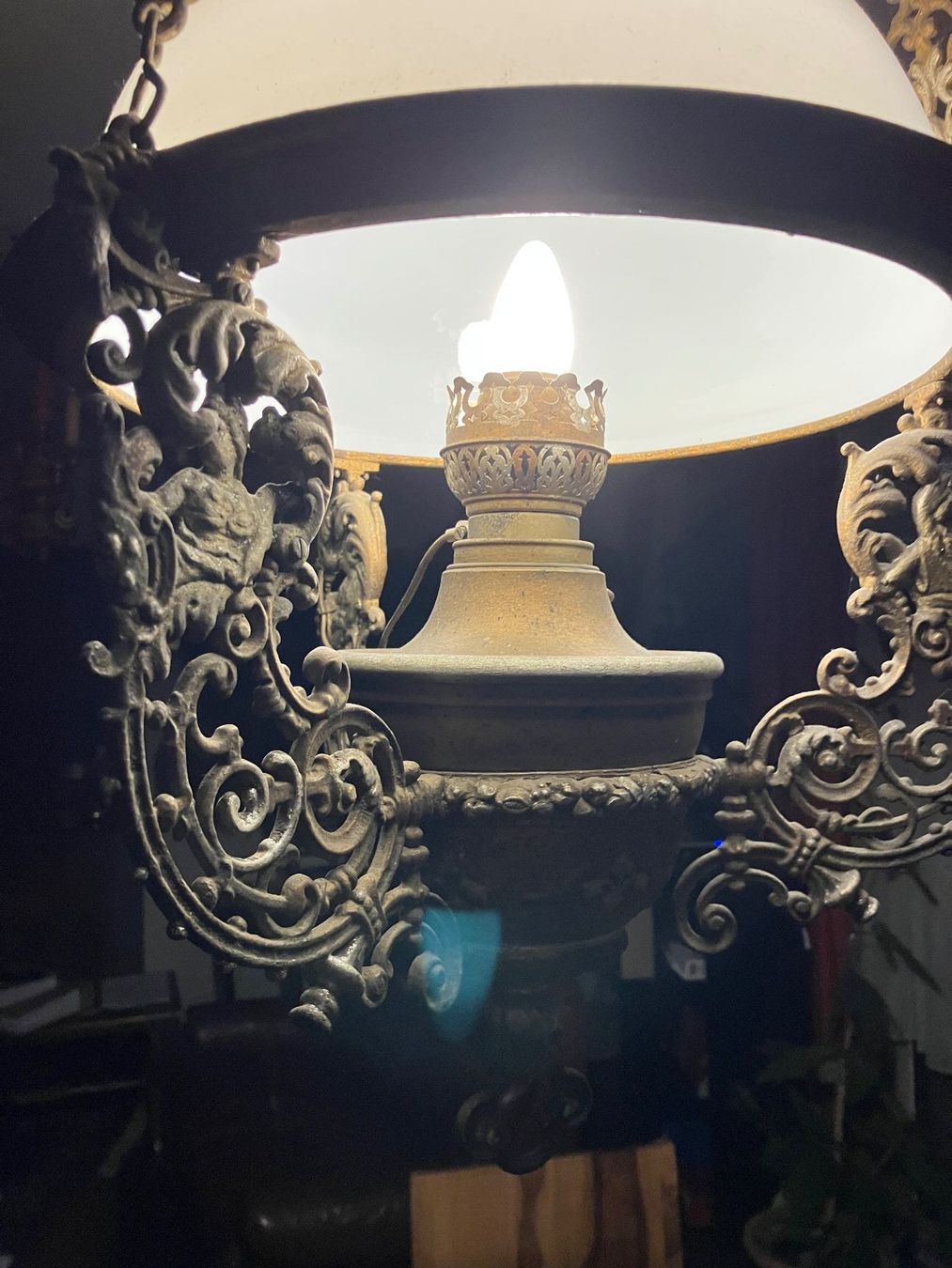 Lampade: Hängelampe (ex Petrol) antik – Usato da Zürich venduto da ylluw50 2
