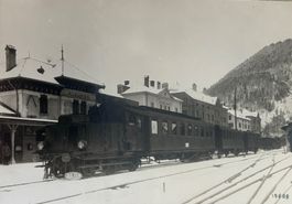 Originalfotografie Sulzer Lokomotive, Bahn, Fleurier