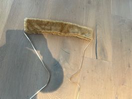 Kunstfell Kragen Halstuch hell braun zum binden