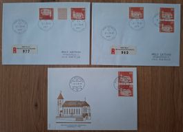 FDC Schweiz 1973 Basel & Appenzell 3 Briefe