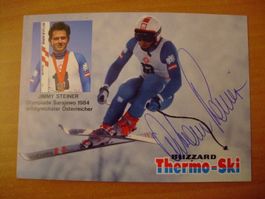JIMMY STEINER  (AUT) SKISTAR  HANDSIGNIERT AK !
