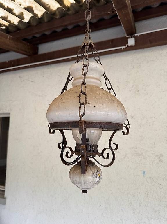 Lustres & lampes de plafonds: Vintage Hängeleuchte  rustikal  – D'occasion à Münchwilen AG par me2work