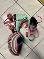 Rollschuhe mit Helm