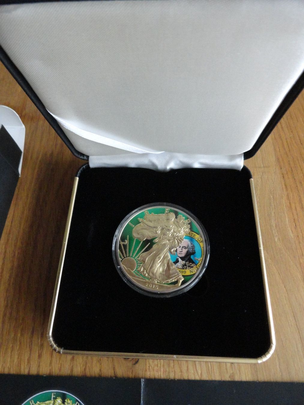 Tutti le monete: 2015 American Silver Eagle - State Flags - Washington – Nuovo (secondo la descrizione) da Gerlafingen venduto da Shiva_74 2