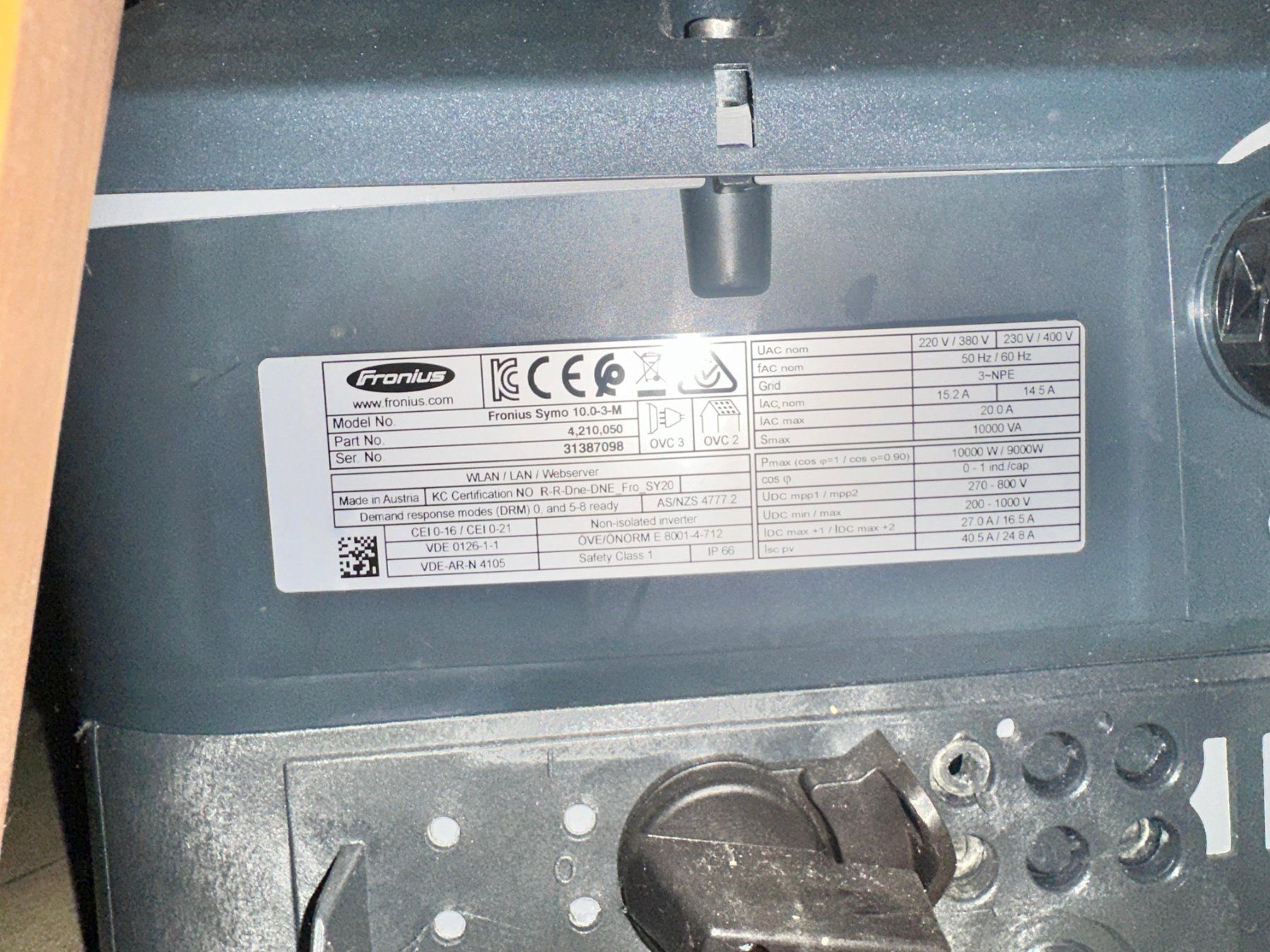 Fronius Inverter: Fronius Wechselrichter – Usato da Rüti ZH venduto da Osi99 1