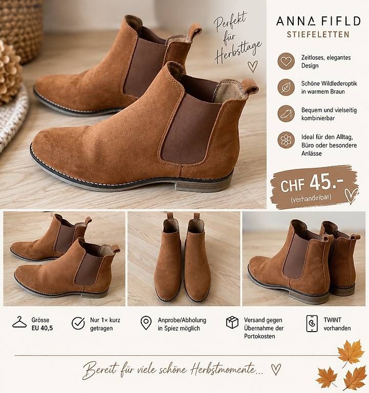 Anna Field Scarpe da donna: Stiefeletten Damen – Nuovo (secondo la descrizione) da Spiez venduto da cel_8ccs