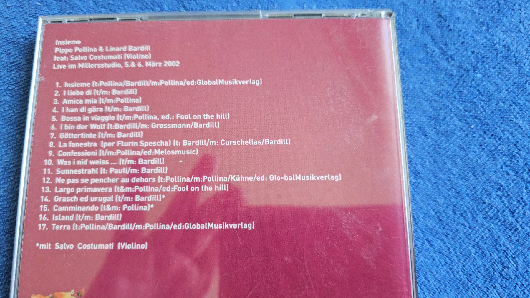 CDs: Linard Bardill/Pippo Pollina-Insieme – Gebraucht aus Bremgarten AG von musiccollector 1