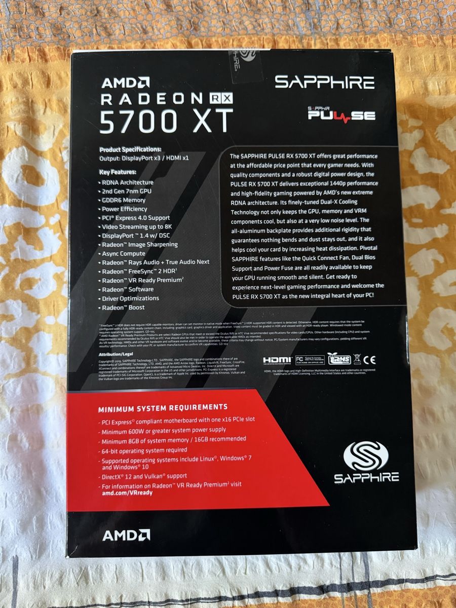 Amd Schede grafiche: Amd Rx 5700xt – Usato da Rottenschwil venduto da Roman1313 1
