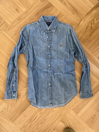 Ralph Lauren Denim Shirt Slim Fit Men's Medium Summer Casual