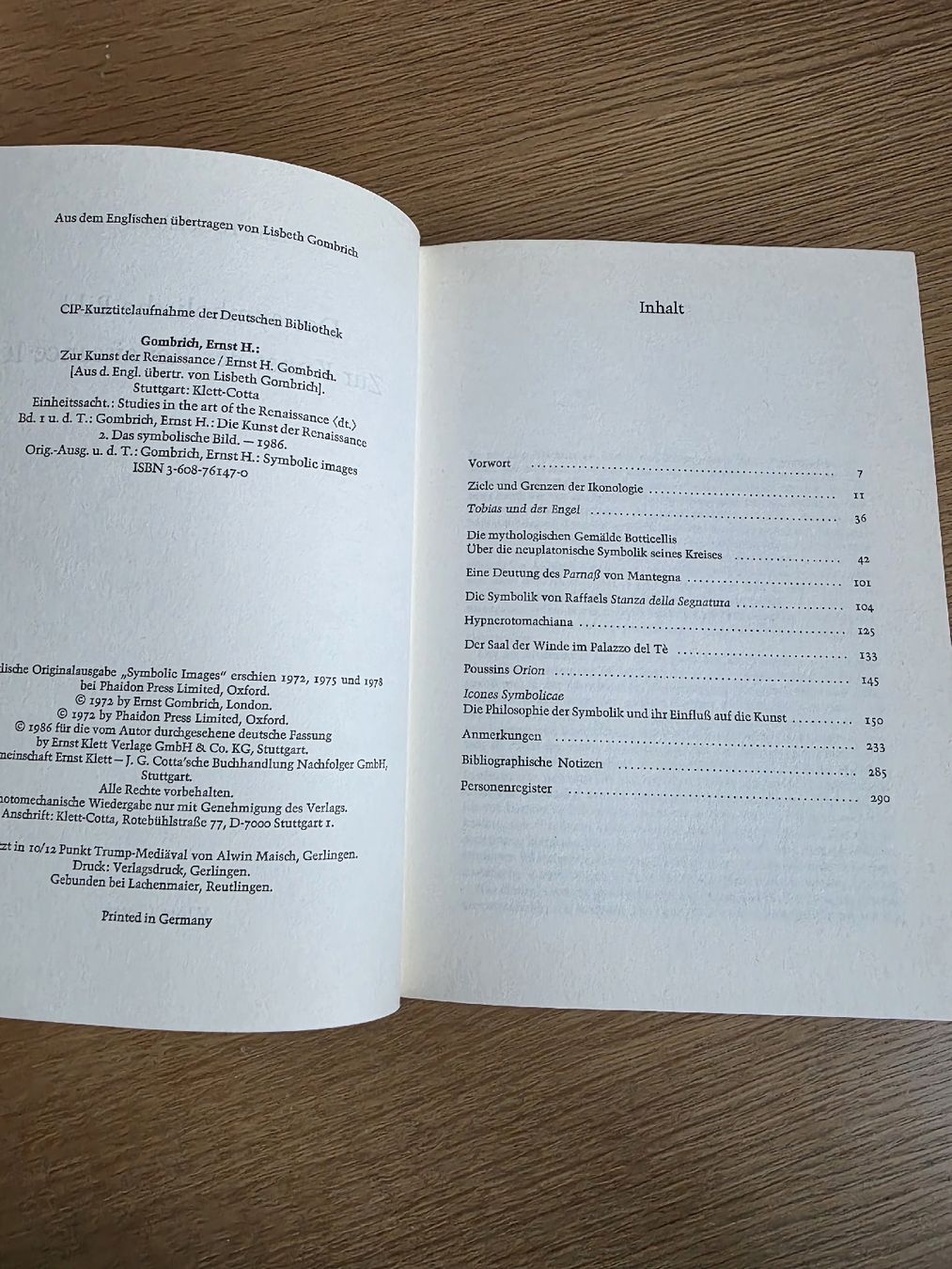 Livres: Ernst H. Gombrich. Das symbolische Bild – D'occasion à Interlaken par NataliiaS 2