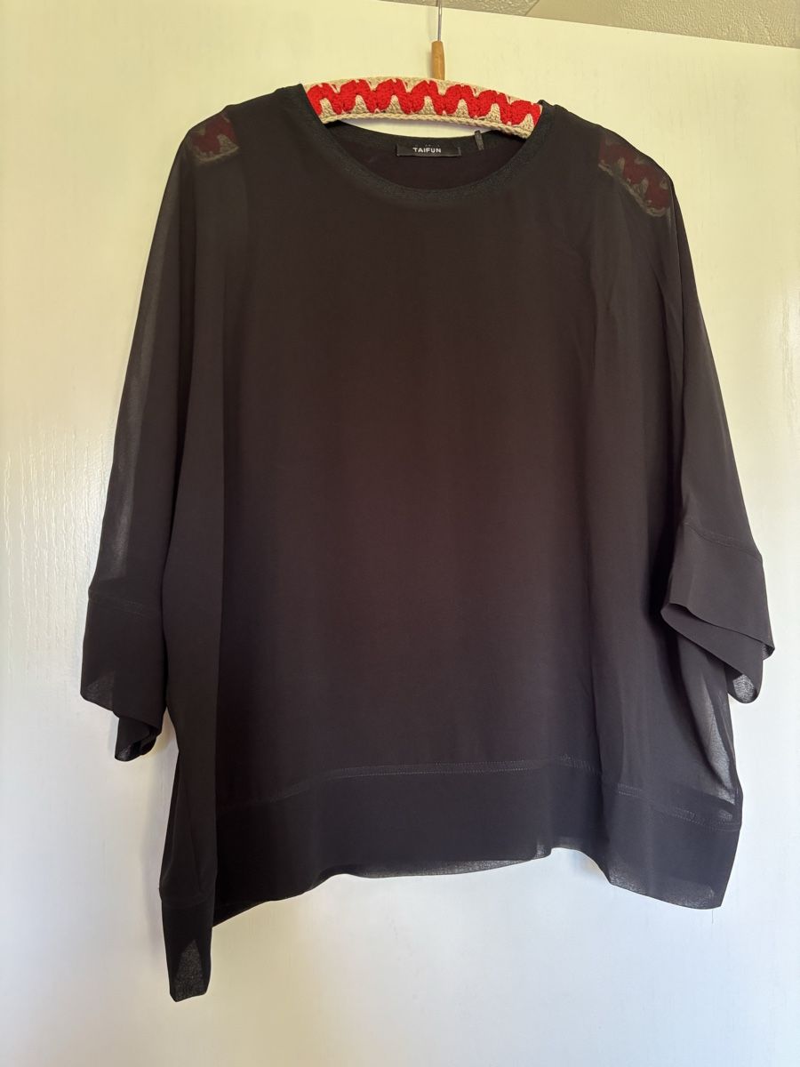 Taifun Camicette: Bluse Taifun Gr. M schwarz – Nuovo (secondo la descrizione) da Stachen venduto da miggi2000 1