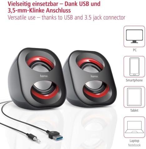 Casse acustiche: PC Lautsprecher Sonic Mobil 183 Schwarz/rot – Nuovo e nell'imballaggio originale da Hundwil venduto da Stallone5 3