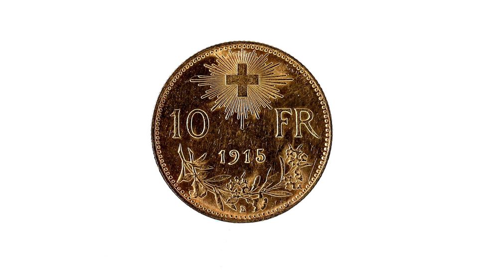 GOLD VRENELI SFR.10.-- AUS DER SCHWEIZ 1915 (Gebraucht) in Schaan für ...