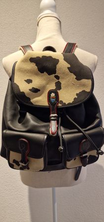 Sakosh Leder Rucksack Cow Print – Unikat Design