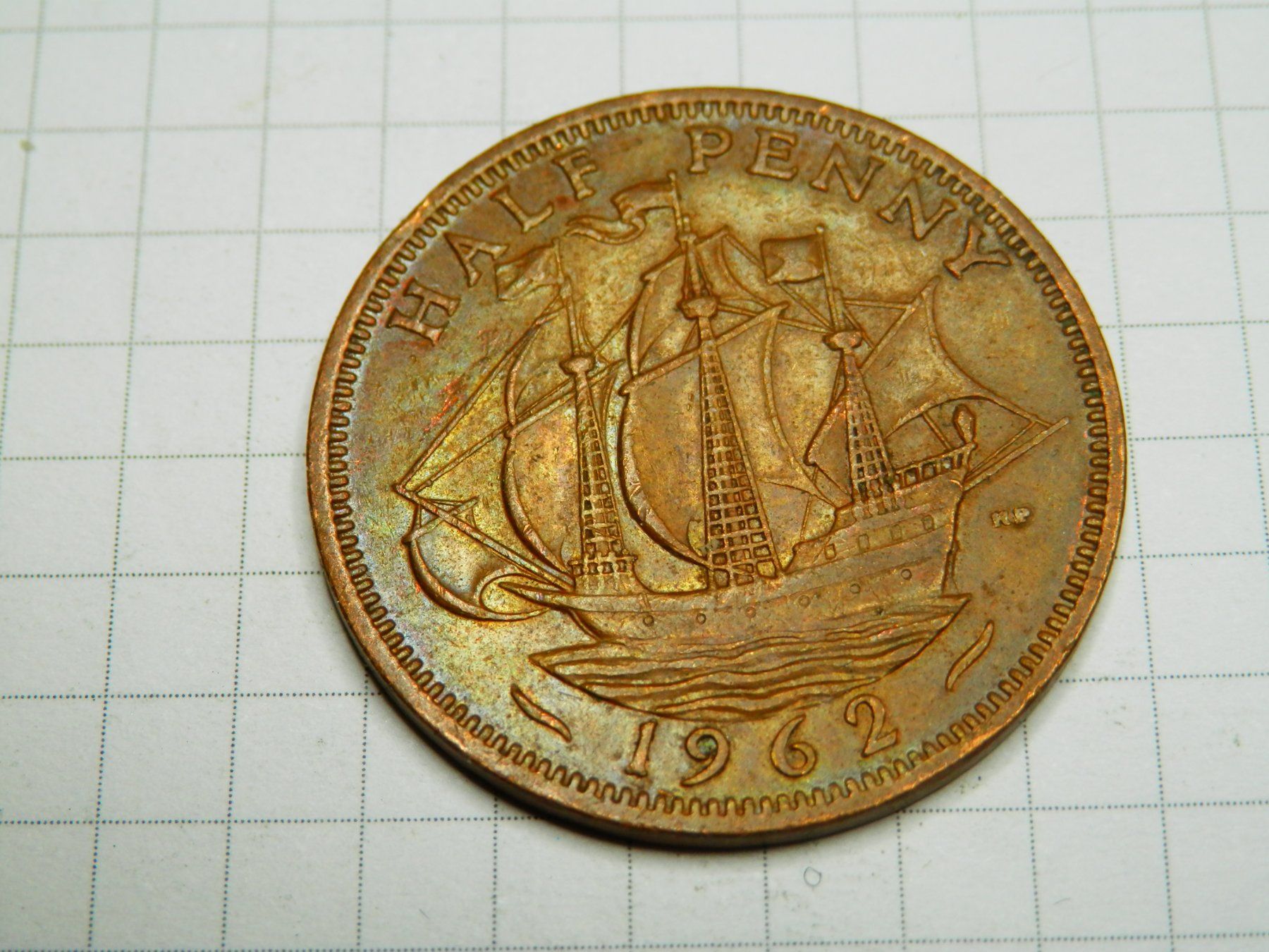 Tutti le monete: Großbritannien ½ Penny, 1962 – Usato da Weiach venduto da weiach81