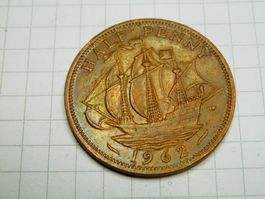 Großbritannien ½ Penny, 1962