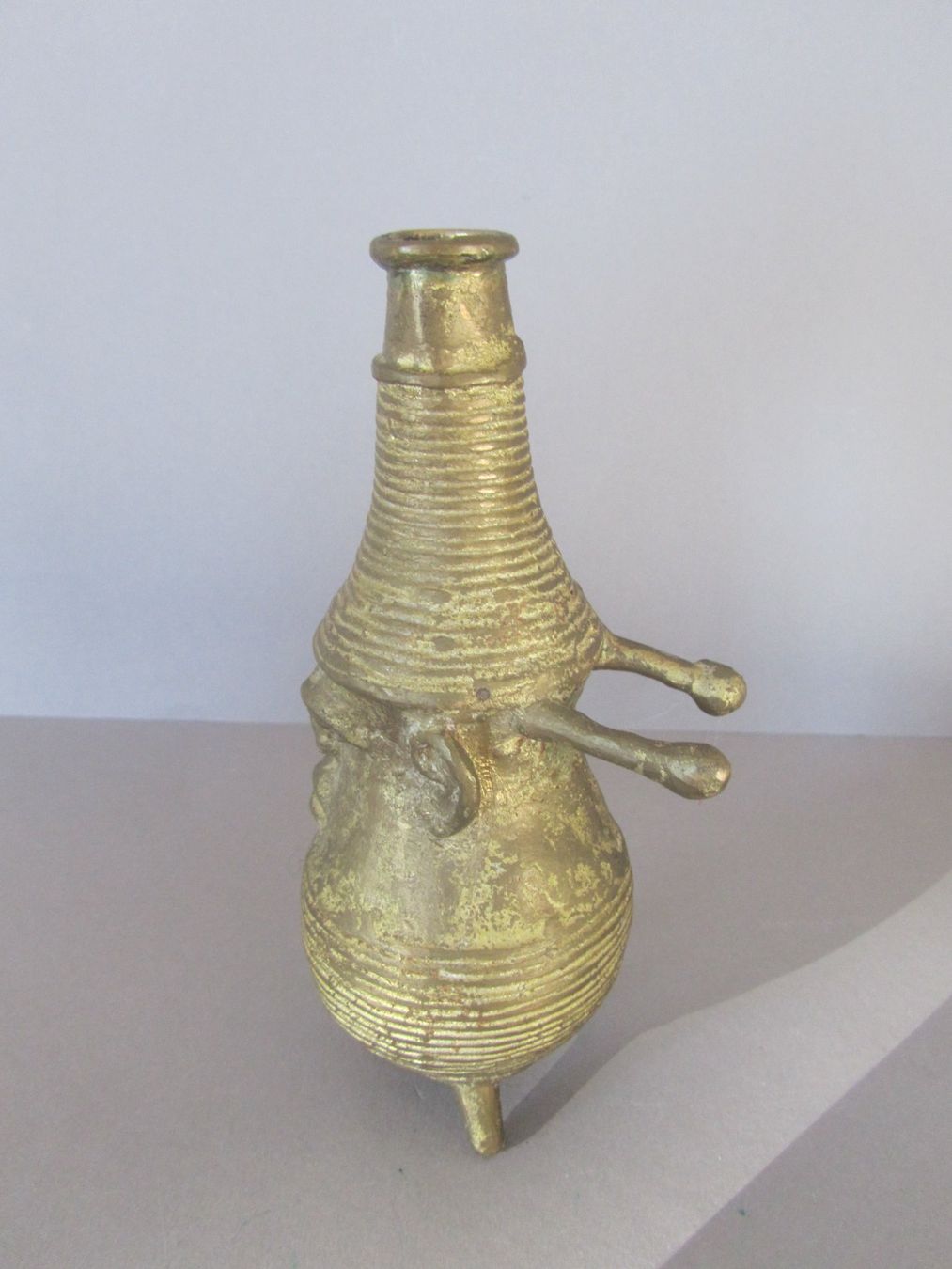 Skulpturen & Statuen: Gefäss mit Gesicht, Indien, Dhokra Art                   cbl – Gebraucht aus Seengen von mikelele 4