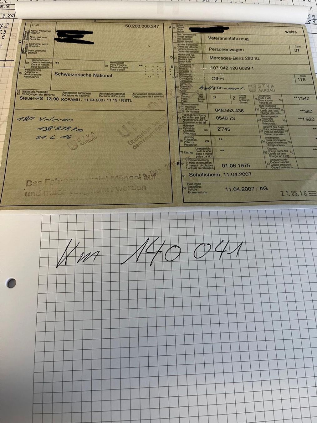 Mercedes-Benz Automobili: Mercedes SL 280 Oldtimer – Usato da Bottmingen venduto da bj824 8