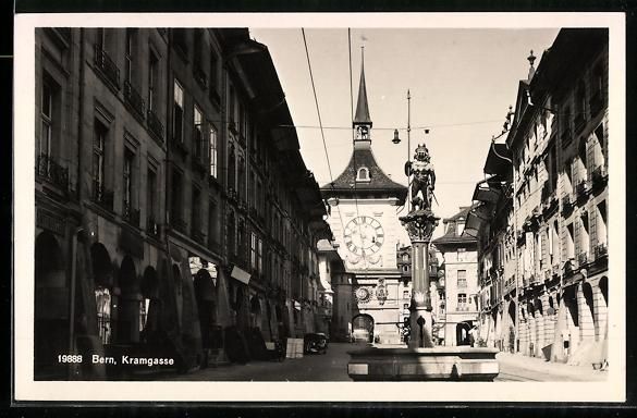Cartoline postali: AK Bern, Partie in der Kramgasse – Usato da Berlin venduto da bartko-reher
