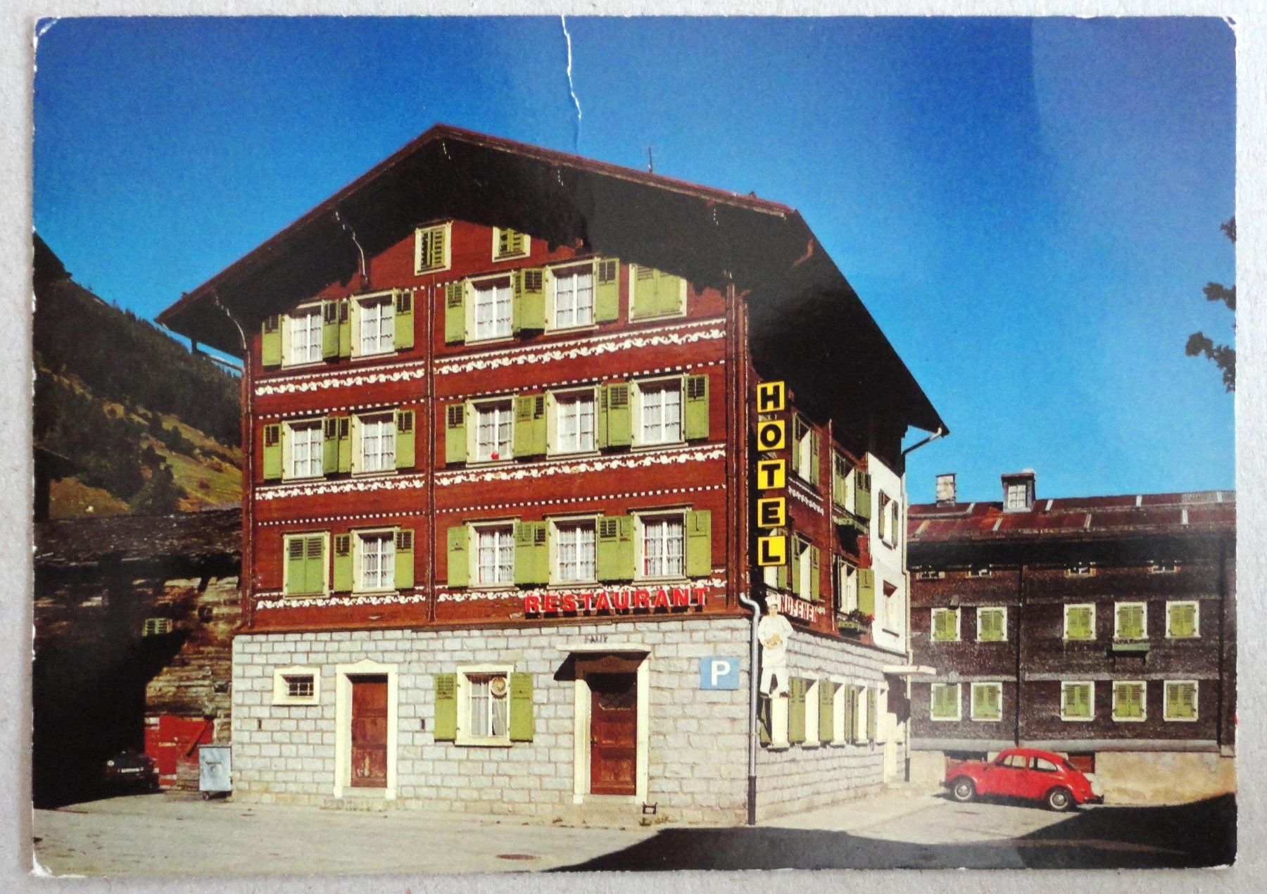 Cartoline postali: Hotel Nufenen, Ulrichen – Difettoso da Fétigny venduto da Billy2miny
