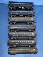 Märklin H0 – 7 wagons CIWL anciens-voitures-lits & rest.