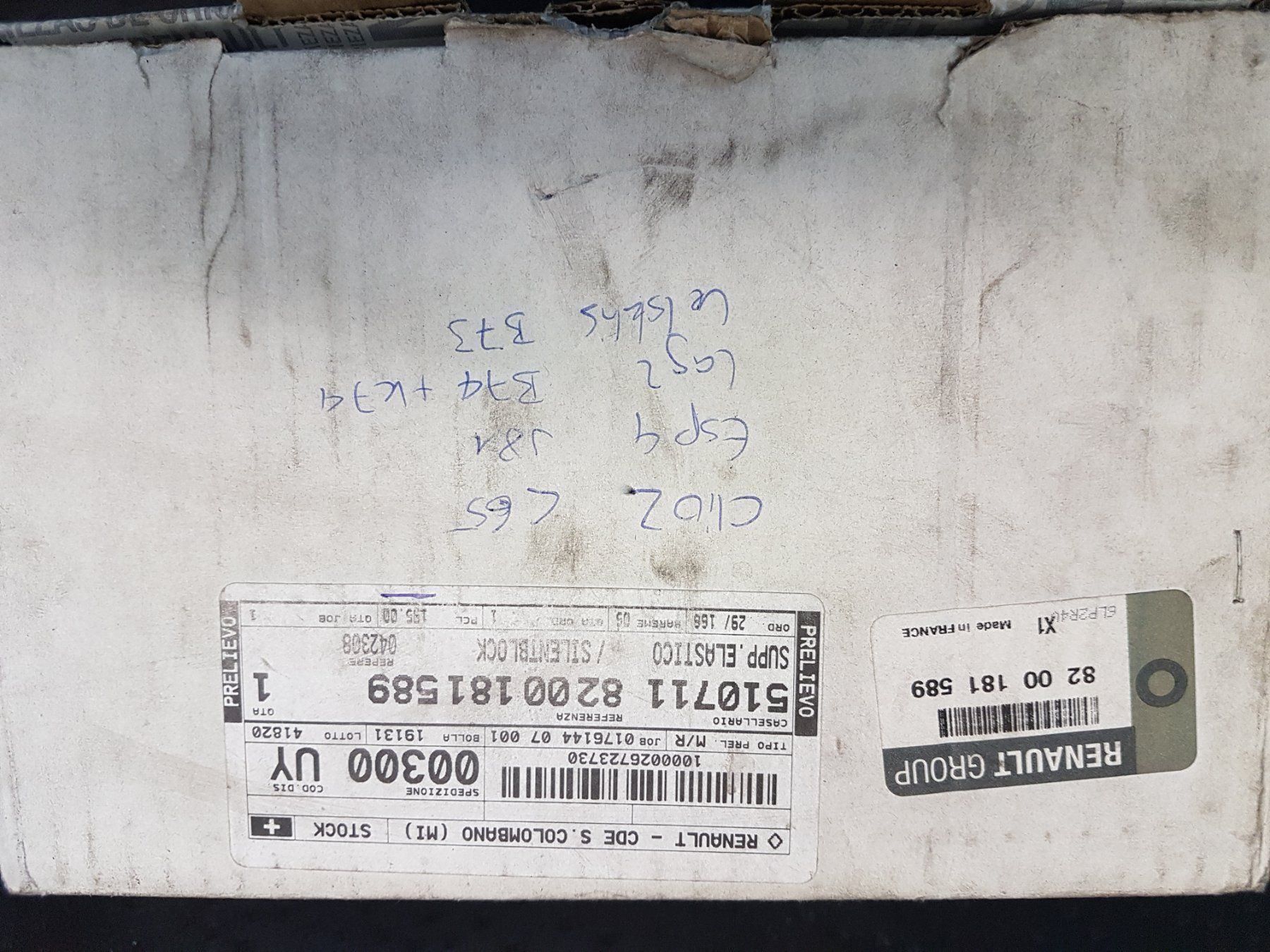 Renault Tutti pezzi di ricambio auto: 8200181589 Silentblock RENAULT – Nuovo e nell'imballaggio originale da Zürich venduto da DDAParts 1