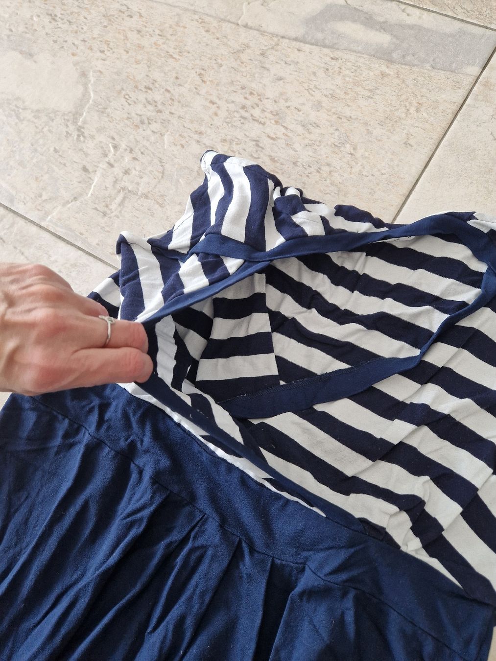 T-shirt: Bebefield Still-Shirt Gr. 40, blau-weiss gestreift – Usato da Niederrohrdorf venduto da Miripfiri 2