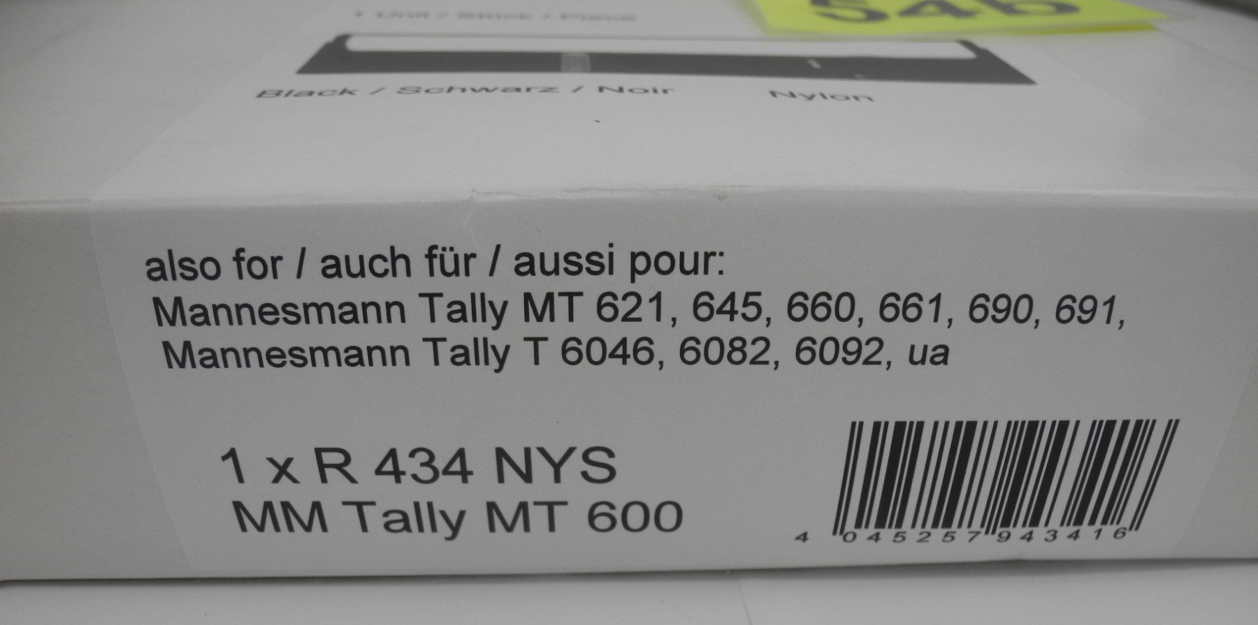 Druckerpatronen & Toner: Kores Farbband schwarz, Nr. 54b – Neu und originalverpackt aus Kottwil von Crazyrolf 1