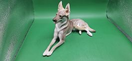 Nymphenburg Porzellan Deutscher Schäferhund Figur Kärner