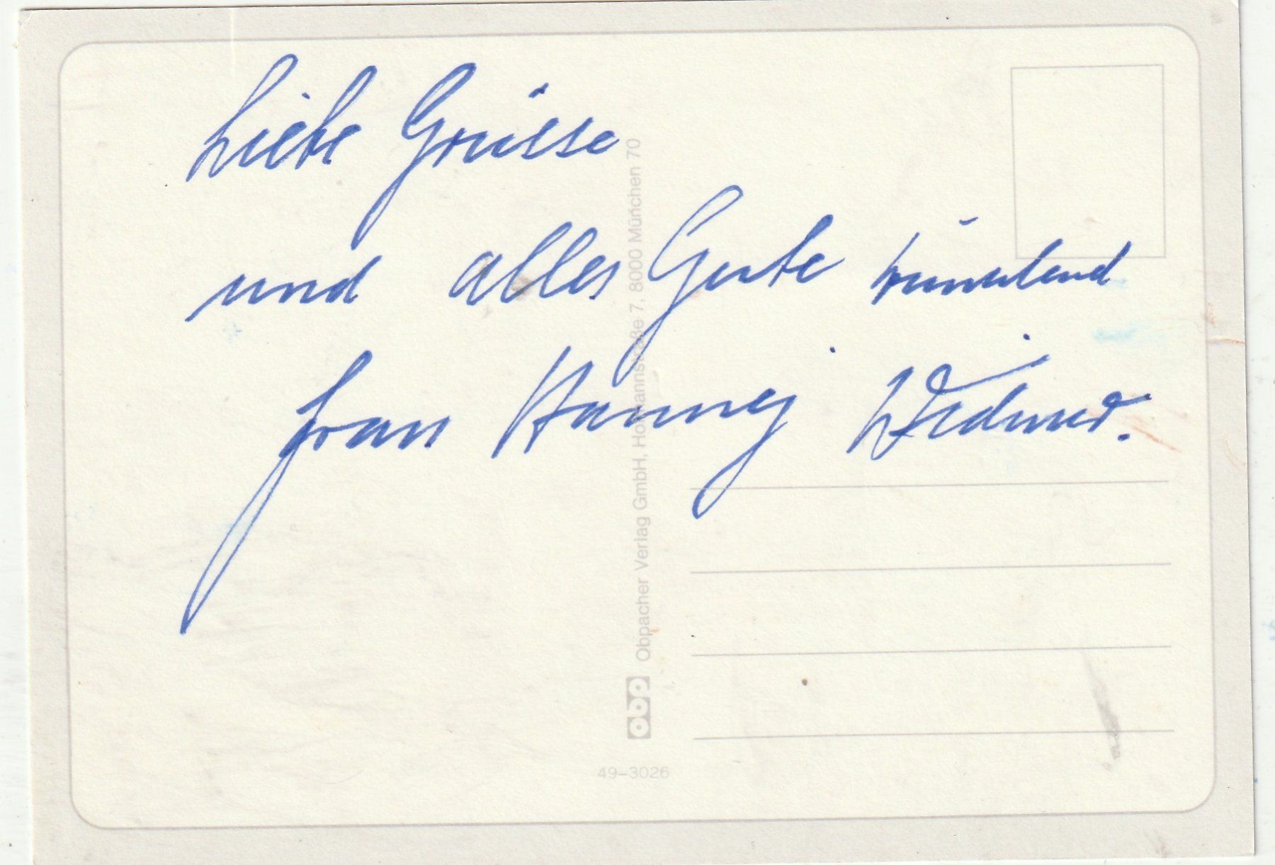Cartes postales: Blumenkarte – D'occasion à Lumbrein par made02 1
