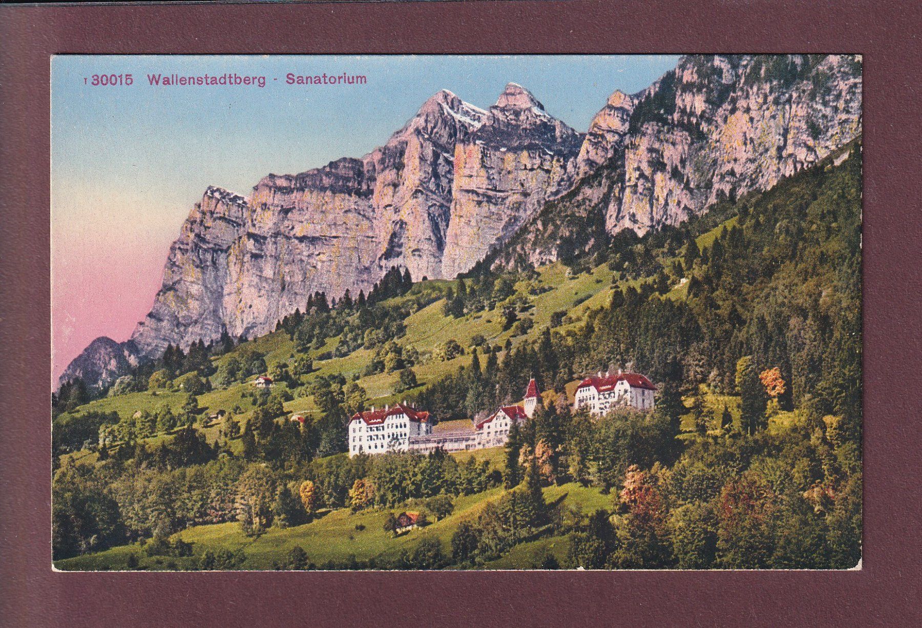 Cartoline postali: WALENSTADTBERG - Sanatorium – Usato da Pully venduto da nicecards