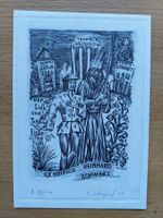 Exlibris Victor Schapiel - Orig. Radierung signiert